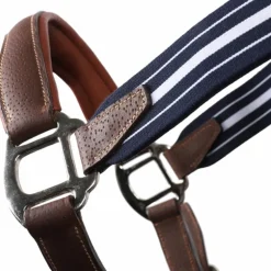 Antarès Sellier - Licol en cuir Stressless grainé havane / marine