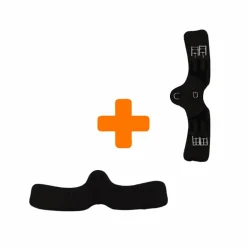 Antarès Sellier - Sangle Signature anatomique courte noir et doublure