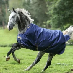 Bucas - Couverture d'extérieur Irish Turnout 150 marine/ gold 150g