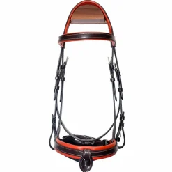 Canter - Bridon muserolle croisée Donatello marron/ newmarket