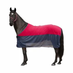 Canter - Chemise séchante filet bordeaux/ marine