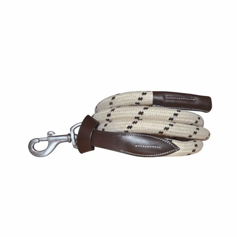 Canter - Longe en corde bouclerie argent beige