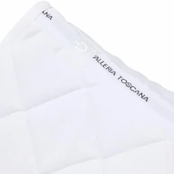 Cavalleria Toscana - Tapis de selle Diamond Quilted Jersey blanc