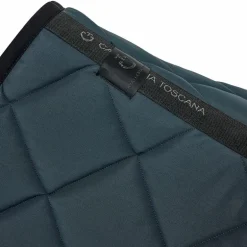 Cavalleria Toscana - Tapis de selle Diamond Quilted Jersey gris anthracite