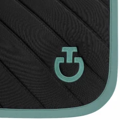 Cavalleria Toscana - Tapis de selle Diamonds and Lines Quilted noir/ mint