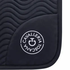 Cavalleria Toscana - Tapis de selle Double Orbit Wave Quilted marine