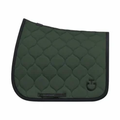 Cavalleria Toscana - Tapis de selle New Circular Quilted Jersey jungle green