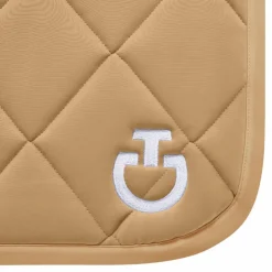 Cavalleria Toscana - Tapis de selle Diamond Quilted Jersey tan