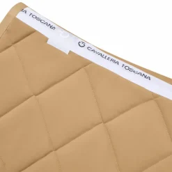 Cavalleria Toscana - Tapis de selle Diamond Quilted Jersey tan