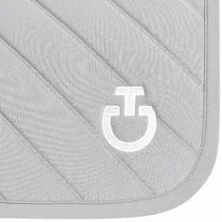 Cavalleria Toscana - Tapis de selle Diamonds and Lines Quilted light grey