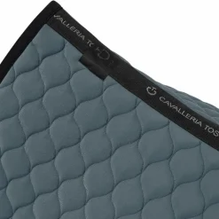 Cavalleria Toscana - Tapis de selle Circular Quilted Jersey gris anthracite