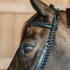 Dyon - Bridon d'entraînement Tressé Working By Dy'on noir
