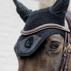 Dyon - Bridon muserolle combinée Tressé Pull Back noir