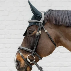 Dyon - Bridon muserolle combinée Tressé noir