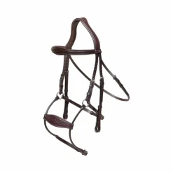 Dyon - Bridon muserolle hybride New English Collection havane