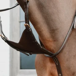 Dyon - Martingale pleine en cuir souple Dyon Collection marron