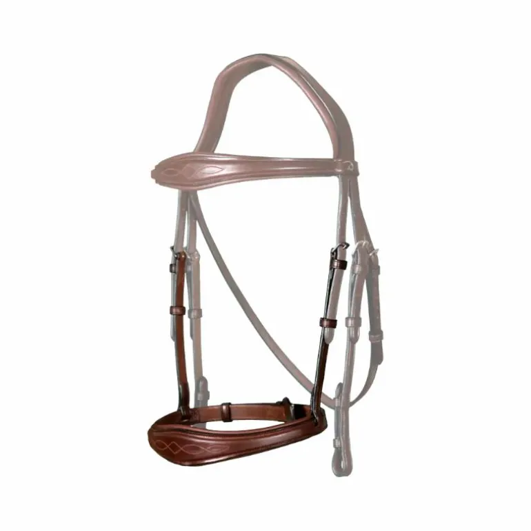 Dyon - Muserolle anatomique sans flash English Collection marron