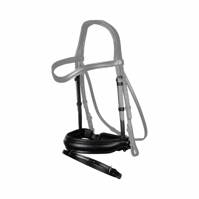 Dyon - Muserolle combinée mat Pull-back New English Collection noir