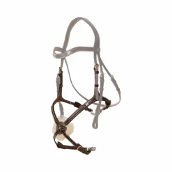 Dyon - Muserolle en 8 chaîne D Collection marron