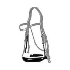 Dyon - Muserolle vernie rembourrage blanc New English Collection noir