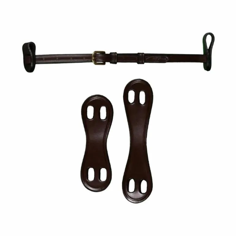 Dyon - Noseband 1/2 avec 2 attaches amovibles D Collection brun