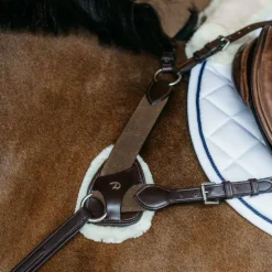 Dyon - Pad de protection en peau de mouton vegan collier de chasse 5 points New English Collection marron