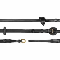 Dyon - Rênes ajustables 5/8 D Collection noir