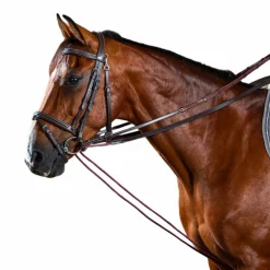 Dyon - Rênes allemandes cuir/nylon 5/8 Working by Dyon brun