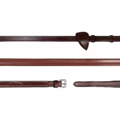 Dyon - Rênes caoutchouc 1/2 New English Collection brun