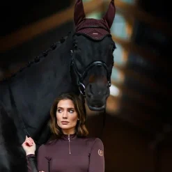 Equestrian Stockholm - Bonnet pour chevaux Endless Glow marron