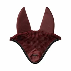 Equestrian Stockholm - Bonnet pour chevaux Twill Luxe rouge foncé
