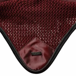 Equestrian Stockholm - Bonnet pour chevaux Twill Luxe rouge foncé