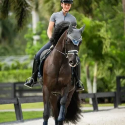 Equestrian Stockholm - Bonnet pour chevaux Metallic Blue bleu