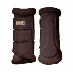 Equestrian Stockholm - Guêtres fermées Moonless Night marron/ violet x2