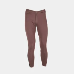Equicomfort - Pantalon d'équitation homme Basic Lycra Chocolat