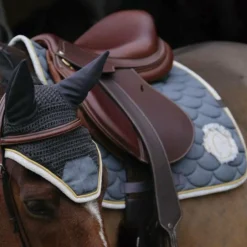 Equithème - Bonnet chasse-mouches Denim gris