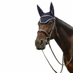 Equithème - Bonnet pour chevaux Mirror Je t'aime marine