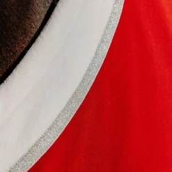 Equithème - Chemise polaire Xmas rouge