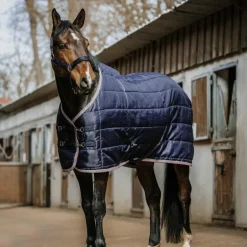 Equithème - Couverture d'écurie Aztec 200g marine