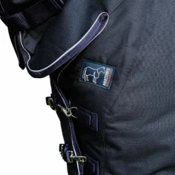 Equithème - Couverture d'extérieur Anatomic Combo 1200D 200g marine