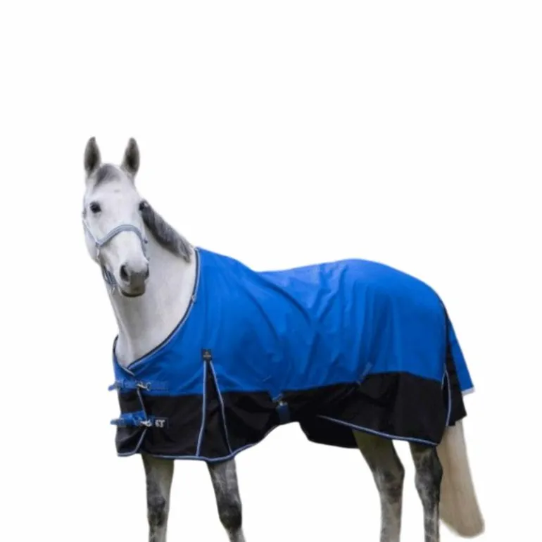 Equithème - Couverture d'extérieur Tyrex 1200D "Aisance" bleu/noir 0g