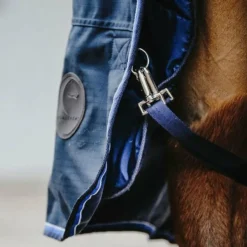 Equithème - Couverture d'extérieur Classic 1200D marine 50g