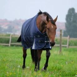 Equithème - Couverture d'extérieur Tyrex 1680D marine 220g