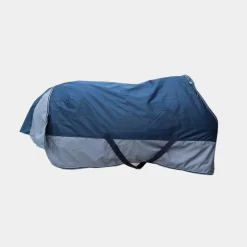 Equithème - Couverture d’extérieur Tyrex 600 D Marine/Gris 50g