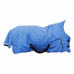 Equithème - Couverture d'extérieur Tyrex Aisance 1200D High Neck bleu roi 150g