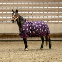 Equithème - Couverture d'extérieur Licorne standard 600D 220g prune