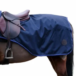 Equithème - Couvre-reins Classic 600D imperméable/ polaire marine 0g