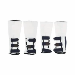 Equithème - Guêtres anti-mouches Pro blanc (x4)