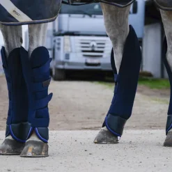 Equithème - Guêtres de transport Classic Mesh marine x4