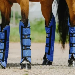 Equithème - Guêtres de transport Tyrex Aisance 1200D bleu roi (X4)